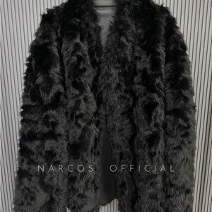 Black Faux Fur Coat